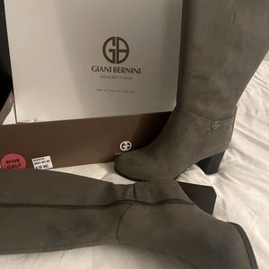 BRAND NEW, IN BOX - Gray Giani Bernini knee-high boots (wide calf)